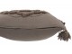 Taupe bavlněný polštář Fransen Blumen se střapci - 45*45 cm J-Line by Jolipa