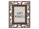 Měděný fotorámeček s květinovými ornamenty - 4*5 cm Clayre & Eef