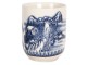 Porcelýnový kalíšek na čaj s motivem hor - ∅ 6*8 cm / 0,1L Clayre & Eef