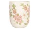 Porcelánový kalíšek na čaj se sakurou - ∅ 6*8 cm / 0,1L Clayre & Eef