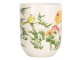 Porcelánový kalíšek na čaj s bambusem a květy- ∅ 6*8 cm / 0,1L Clayre & Eef