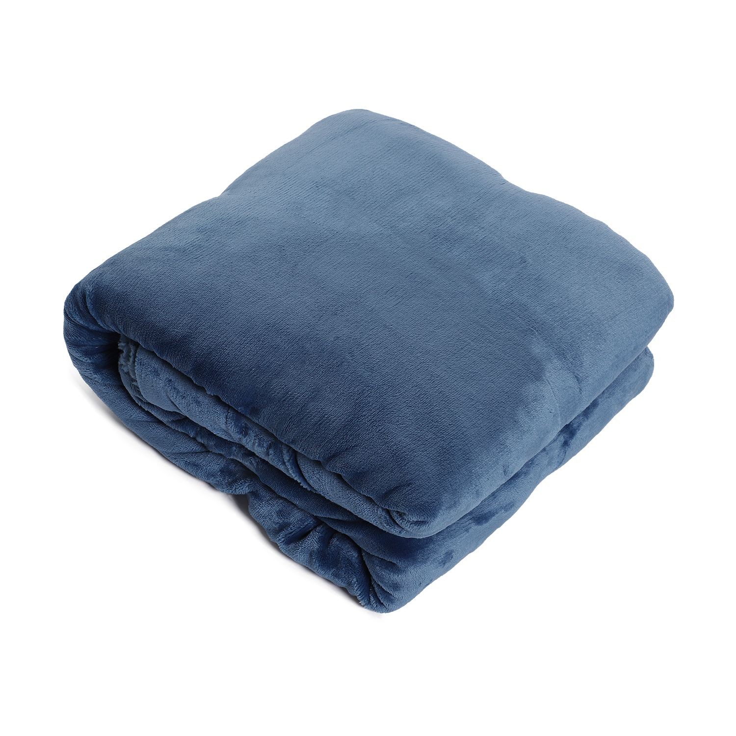Modrý chlupatý pléd Bjorn blue - 150*200 cm Collectione Modrý chlupatý pléd Bjorn blue - 150*200 cm Collectione