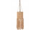 Závěsné bavlněné béžové světlo Macrame - Ø26*76cm J-Line by Jolipa