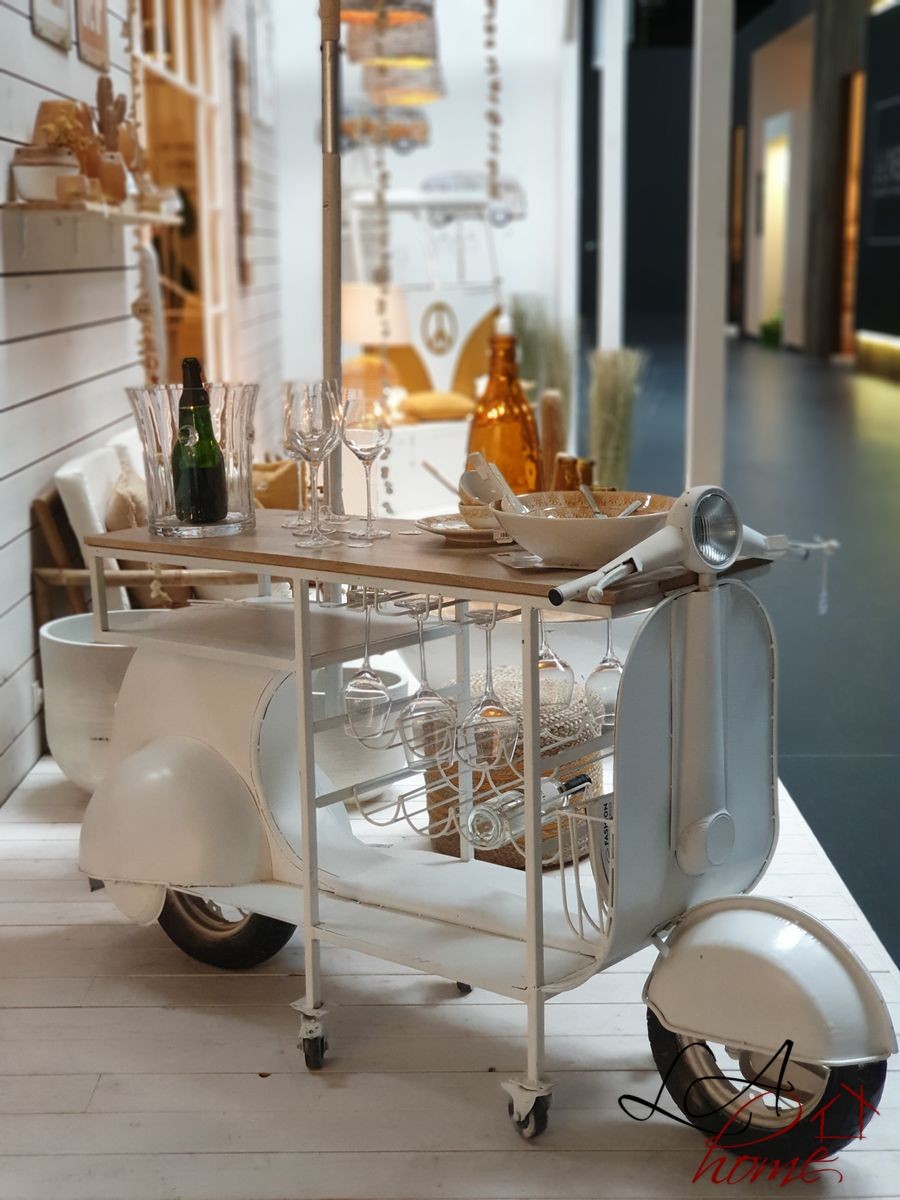 Bar s vinotékou Scooter - 180*64*102 cm J-Line by Jolipa Bar s vinotékou Scooter - 180*64*102 cm J-Line by Jolipa