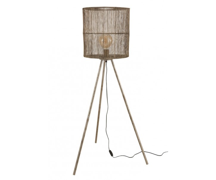 Kovová bronzová stojací lampa Antiek - Ø 40*140cm J-Line by Jolipa