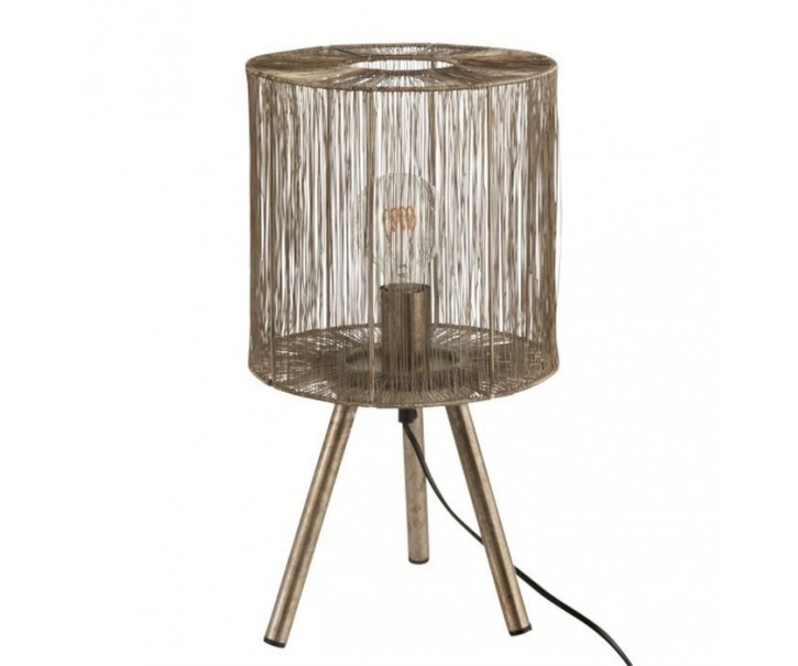 Kovová bronzová stolní lampa Antiek - Ø 25*45cm J-Line by Jolipa