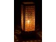 Přírodní bambusová stolní lampa Rectan - 23*23*65cm J-Line by Jolipa