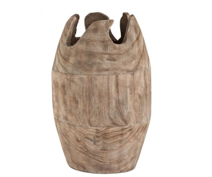 Dřevěná dekorační váza Ermi - ∅ 26*42cm J-Line by Jolipa