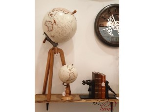 Dekorace glóbus na dřevěném podstavci Wond - Ø22*38cm