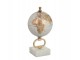 Glóbus na kovové zlaté noze Marble e-small - ∅10*20 cm J-Line by Jolipa