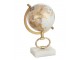 Glóbus na kovové zlaté noze Marble small - ∅15*27 cm J-Line by Jolipa