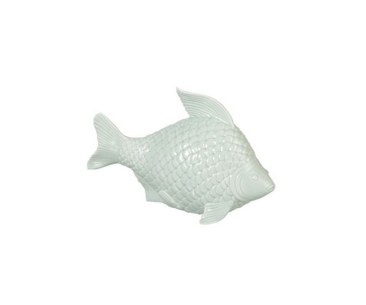 Porcelánová dekorace Kapr - 21,7*13,5*9,8 cm J-Line by Jolipa