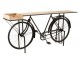 Černý konzolový stolek retro kolo Bicycle - 190*36*84cm J-Line by Jolipa