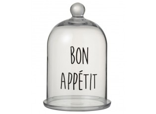 Skleněný podnos s poklopem Bon Apetit - Ø19 * 31cm
