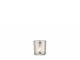 Skleněný svícen se stříbrným ornamentem Oriental silver - Ø 7*8cm J-Line by Jolipa
