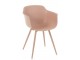 Růžová plastová židle Swing - 54*57*80 cm J-Line by Jolipa