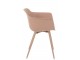 Růžová plastová židle Swing - 54*57*80 cm J-Line by Jolipa