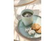 Zelený porcelánový hrneček Dot mint - ∅ 9*10 cm J-Line by Jolipa