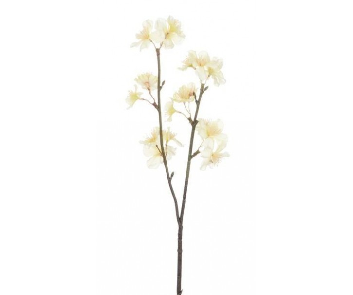 Větvička se žluto-bílými květy Julien - 8*5*46 cm J-Line by Jolipa