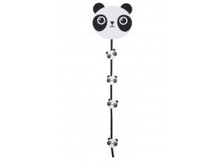 Dekorace girlanda Panda s kolíčky - 19*17*74cm