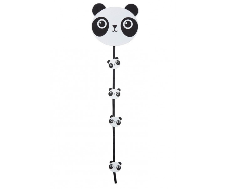 Dekorace girlanda Panda s kolíčky - 19*17*74cm J-Line by Jolipa