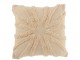 Přírodní bavlněný polštář s třásněmi Ibiza flower - 45*45cm J-Line by Jolipa