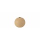 Krémová kulatá keramická váza Beige S - 12,3*12,3*11,5 cm J-Line by Jolipa