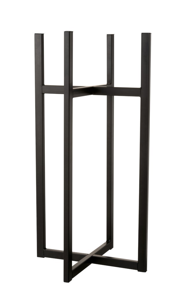 Černý kovový stojan na květináč L - 42,8*83 cm J-Line by Jolipa Černý kovový stojan na květináč L - 42,8*83 cm J-Line by Jolipa