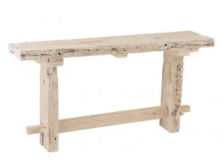 Vintage dřevěný konzolový stůl z recyklovaného dřeva Adelais - 150*37*77 cm