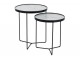 Set 2 odkládacích stolků v marble designu Helaine - Ø 45*55 cm J-Line by Jolipa
