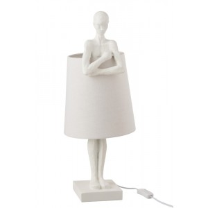Bílá stolní lampa Figurines - 23,5*23,5*58 cm