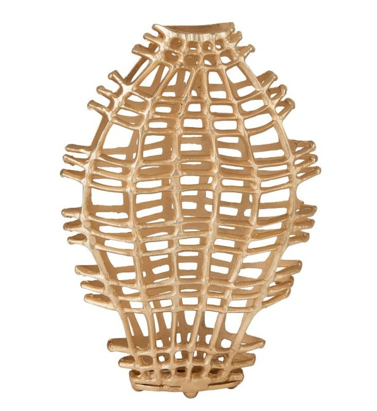 Zlatá váza Koral Gold S - 40*13*64 cm