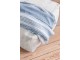 Modro - bílý bavlněný pléd Stripes - 130*170 cm J-Line by Jolipa