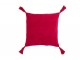 Tmavě růžový polštář Fayola s třásněmi - 45*45 cm J-Line by Jolipa