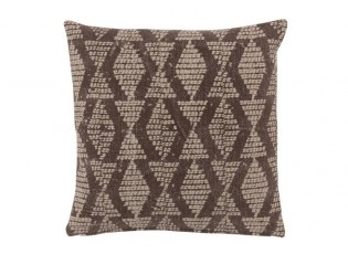 Černobílý polštář s motivem diamantů Rayures - 45*45 cm