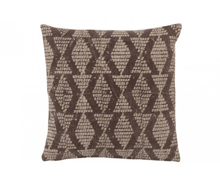 Černobílý polštář s motivem diamantů Rayures - 45*45 cm J-Line by Jolipa
