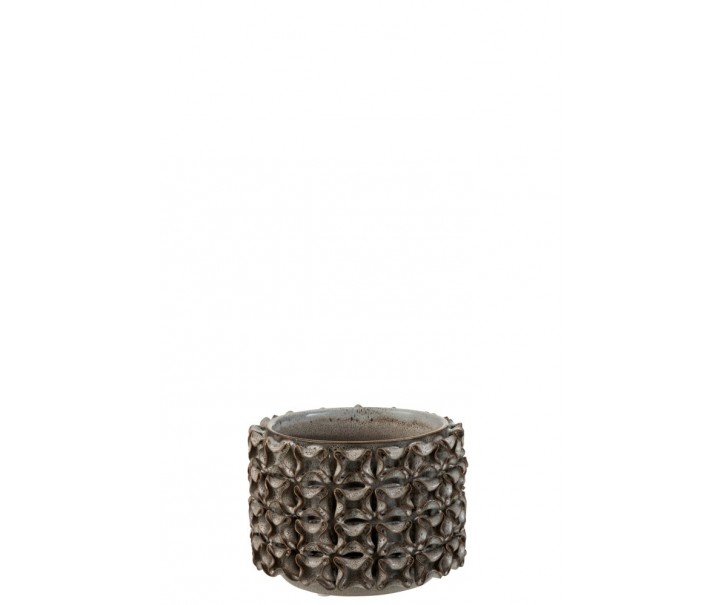 Keramický obal na květináč Coral S - Ø 16*12 cm J-Line by Jolipa