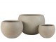 Set 3ks béžových květináčů Clay - Ø 55*39 cm J-Line by Jolipa