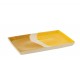 Porcelánový obdélníkový talíř Wave v odstínech žluté - 26*17,5*2 cm J-Line by Jolipa