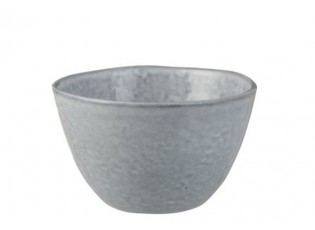 Modrá keramická miska Shiny blue - Ø 12*7 cm