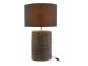 Stolní lampa s textilním stínidlem Odile – Ø 42*68 cm J-Line by Jolipa