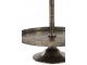 Stříbrný 3-patrový kovový etažér Antique grey - Ø 50*110cm J-Line by Jolipa