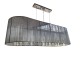 Oválné šedé závěsné světlo Venezia Grey - 110*30cm / 5*E14 Collectione