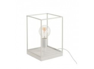 Stolní lampa z bílého kovového rámu Tilde S - Ø 20,5*30,5 cm