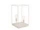 Lampa z bílého kovového rámu Tilde L - Ø 30,5*51 cm J-Line by Jolipa