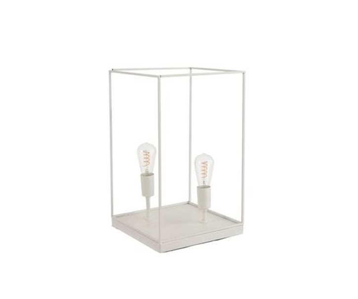 Lampa z bílého kovového rámu Tilde L - Ø 30,5*51 cm J-Line by Jolipa