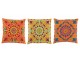 Set 3 barevných bavlněných polštářů Orient - 48*48*11 cm J-Line by Jolipa