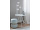 Bílý kovový svícen na 1 svíčku Glass - 12*11*42 cm J-Line by Jolipa