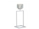 Bílý kovový svícen na 1 svíčku Glass - 12*11*31 cm J-Line by Jolipa