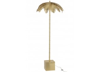 Zlatá kovová stojací palmová lampa Coconut - Ø 77*210 cm